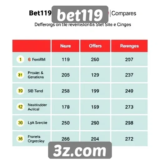 Comparação com outros sites de apostas online